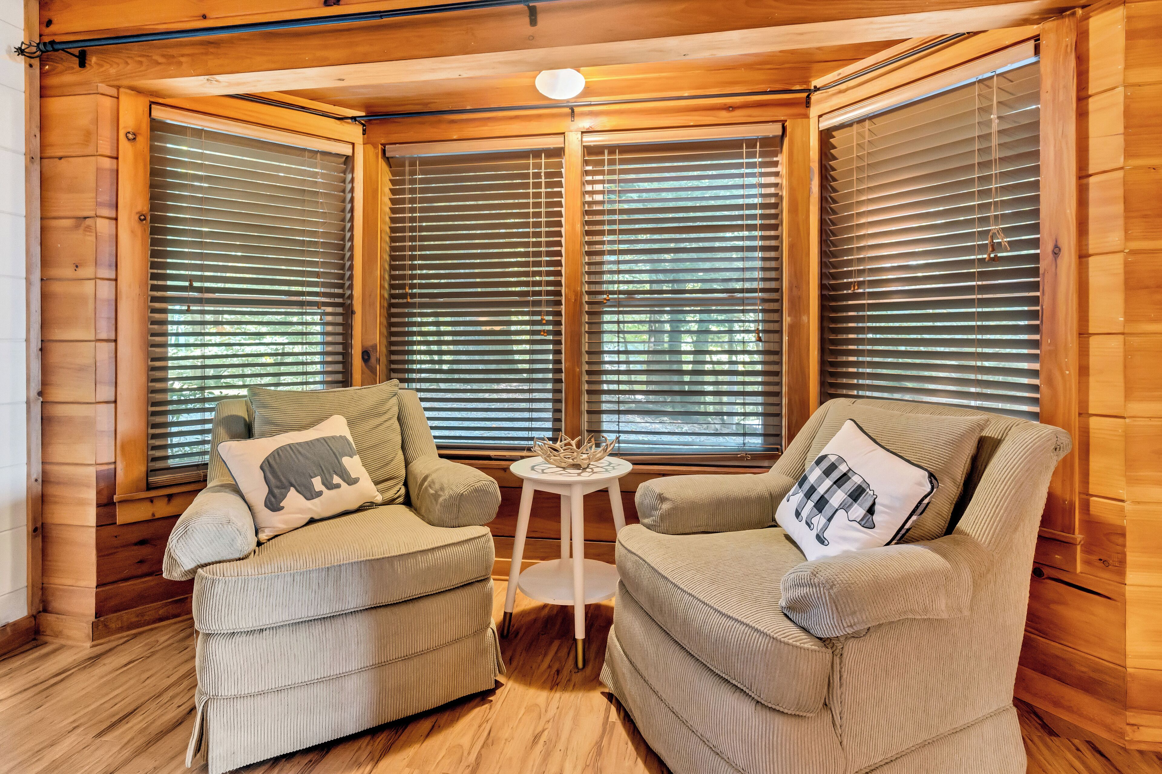 Una Smart TV, una chimenea, libros