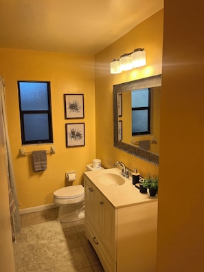 Towels, soap, toilet paper
