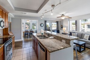 Fridge, microwave, oven, dishwasher - Family-friendly Tybee Island condo w/ rooftop pool, ocean views & walk to beach (Tybee Island)