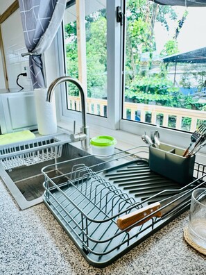 Studio Deluxe, vue jardin | Cuisine privée