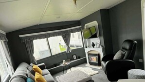 TV, fireplace - Seaside Caravan , Free WiFi , Pet friendly (Skegness)