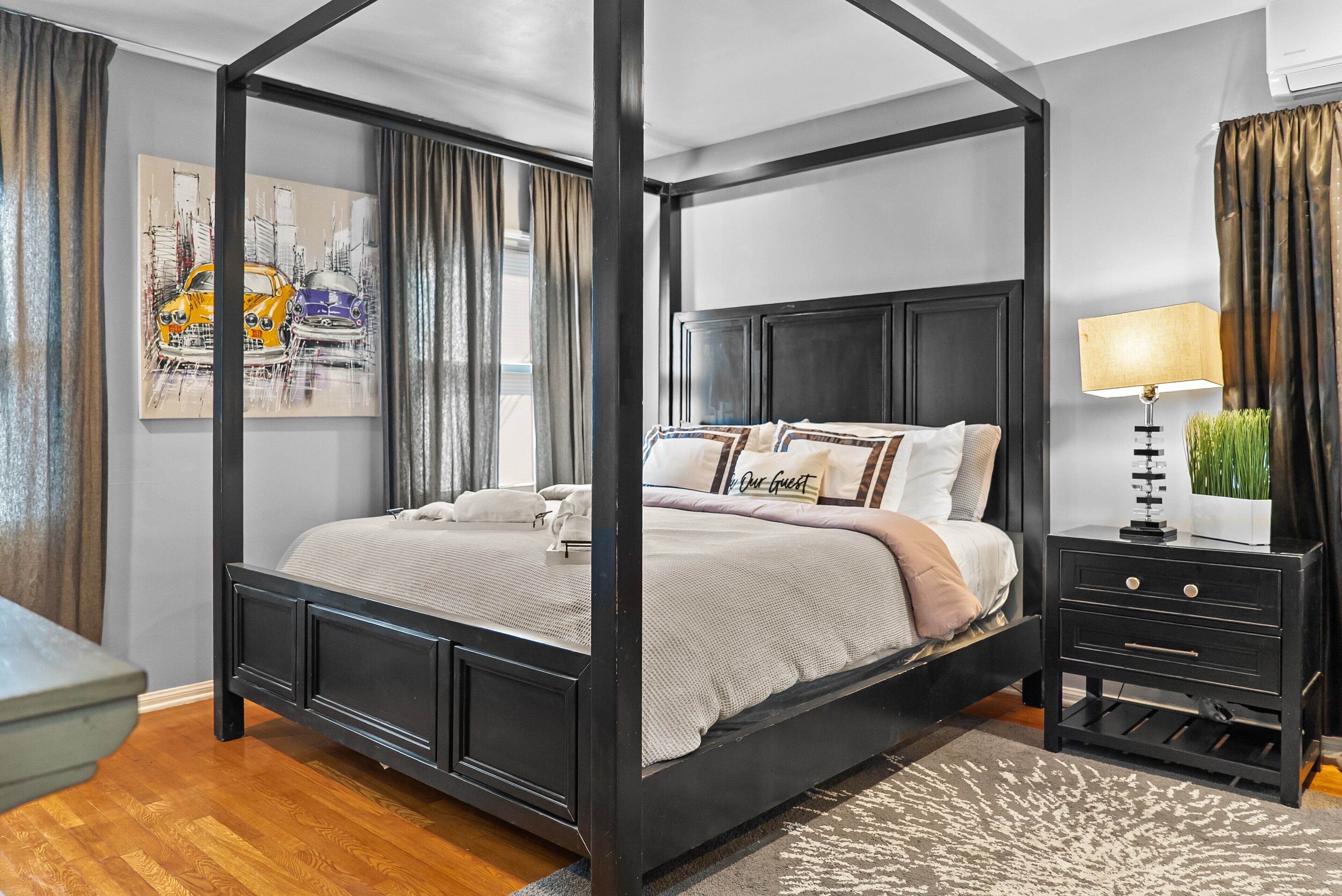 1 bedroom, iron/ironing board, internet, bed sheets