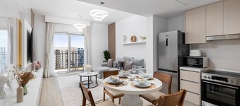 Sleek Yas Getaway w/ Ferrari World & Canal Views