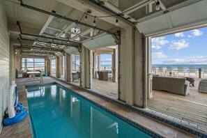 Indoor pool, a heated pool