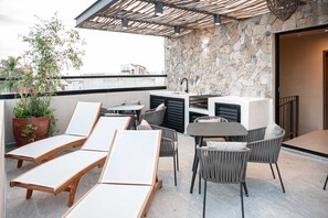 Condo, Multiple Beds, Pool Access, Pool View (Twin Doble LIBU) | Outdoor dining - Stylish Double Studio With Equipped Kitchen and Wi-fi (Bucerías)