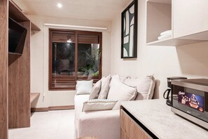 Condo, Multiple Beds, Pool Access, Pool View (Twin Doble LIBU) | Living area - Stylish Double Studio With Equipped Kitchen and Wi-fi (Bucerías)