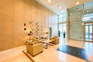 Lobby sitting area - bnbme - The Lofts Central - 2 BDR (Dubai)