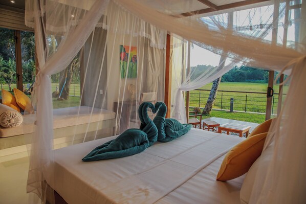 Exclusive Double Room, Garden View | Soundproofing, iron/ironing board, free WiFi - Ona Garden Villa  (Galle)