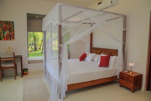 Dobbeltrom, hageutsikt | Lydisolert, strykejern/-brett og wi-fi (inkludert)