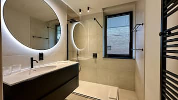 Shower, hair dryer