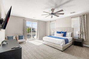 4 bedrooms, iron/ironing board, WiFi, bed sheets
