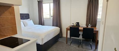 Laptop workspace, free WiFi