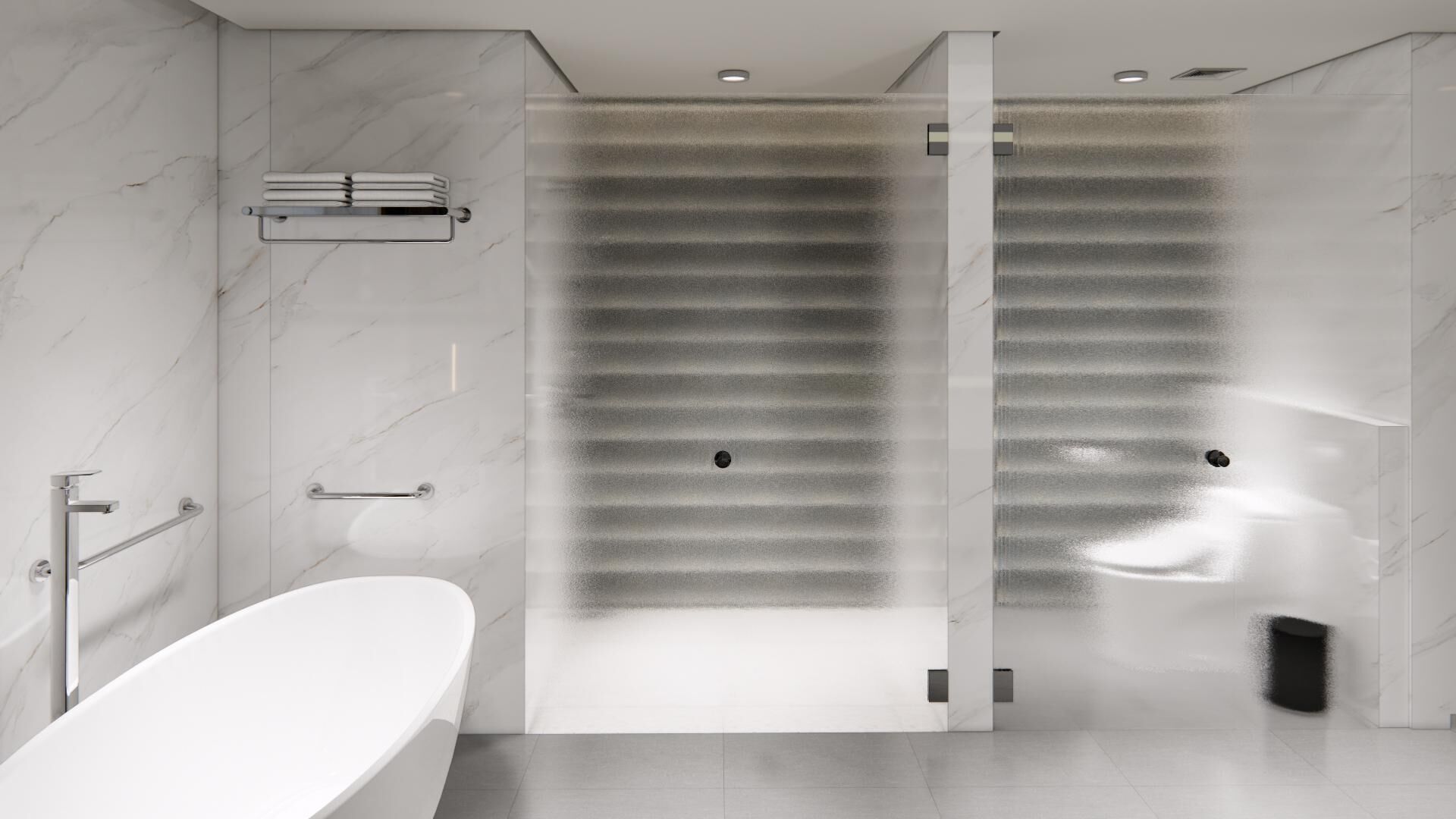 Junior Suite | Bathroom | Hair dryer, bathrobes, slippers, towels