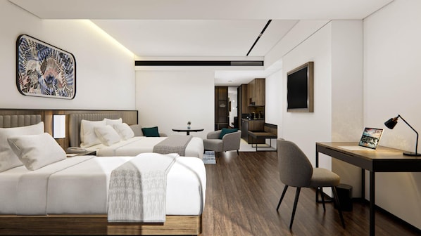 Suite Familiale | Minibar, draps fournis