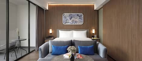 Suite Junior | Minibar dan seprai linen