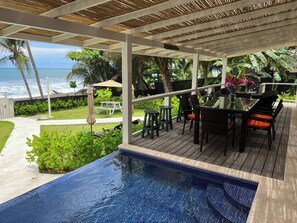 Rumah, 5 kamar tidur, akses difabel, kolam renang pribadi | Tempat makan