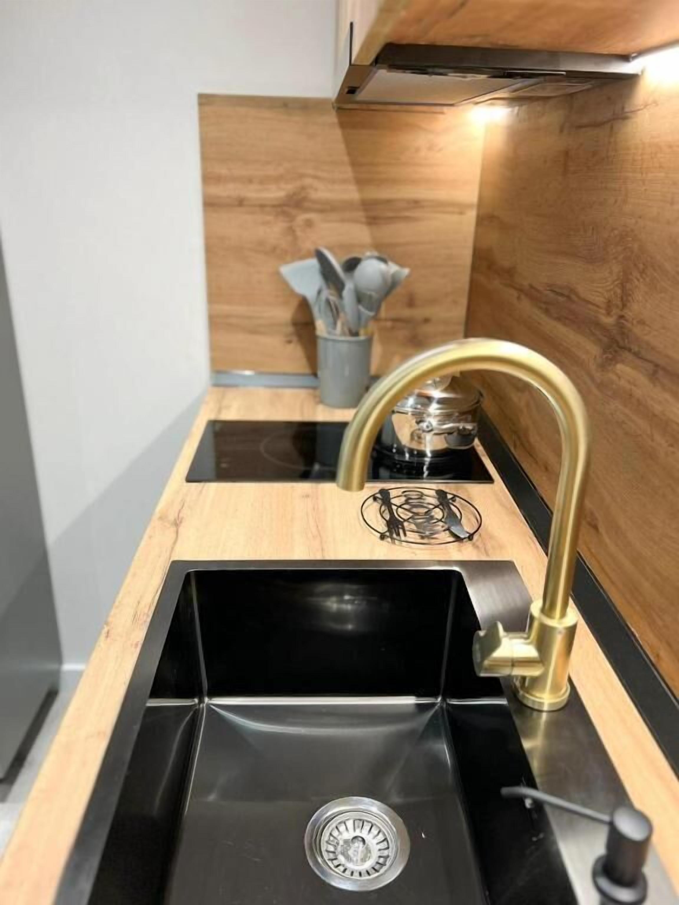 Classic Apartment, Balcony, Mountain View | Private kitchen | Electric kettle, toaster