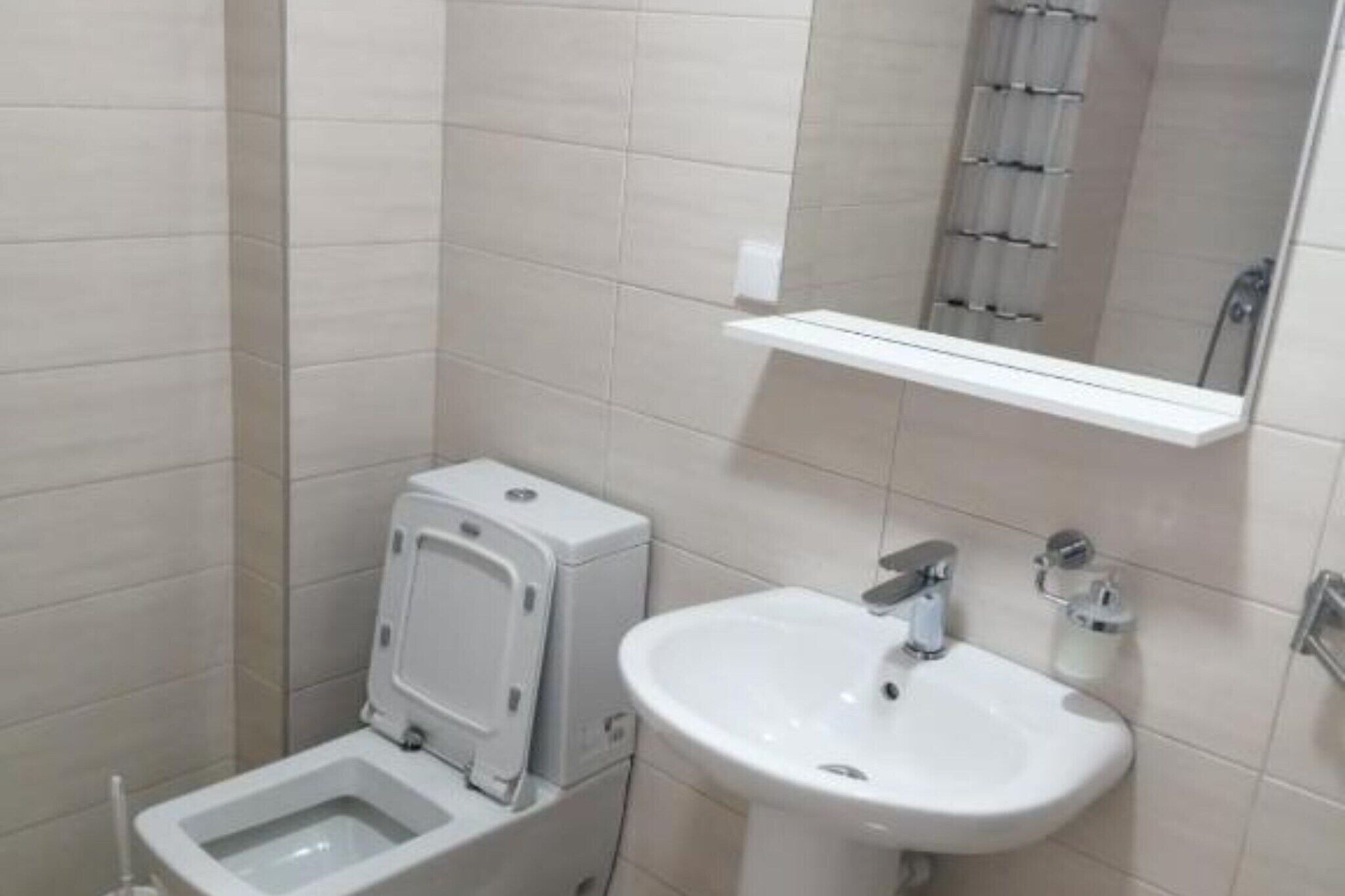 Shower, hair dryer
