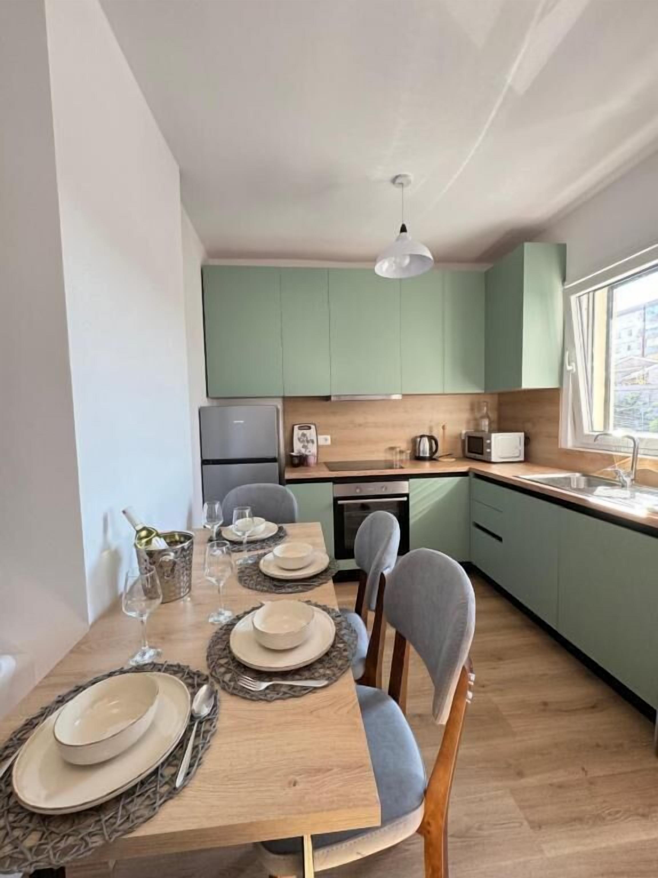 Apartment, Balkon, Stadtblick | Eigene Küche | Wasserkocher