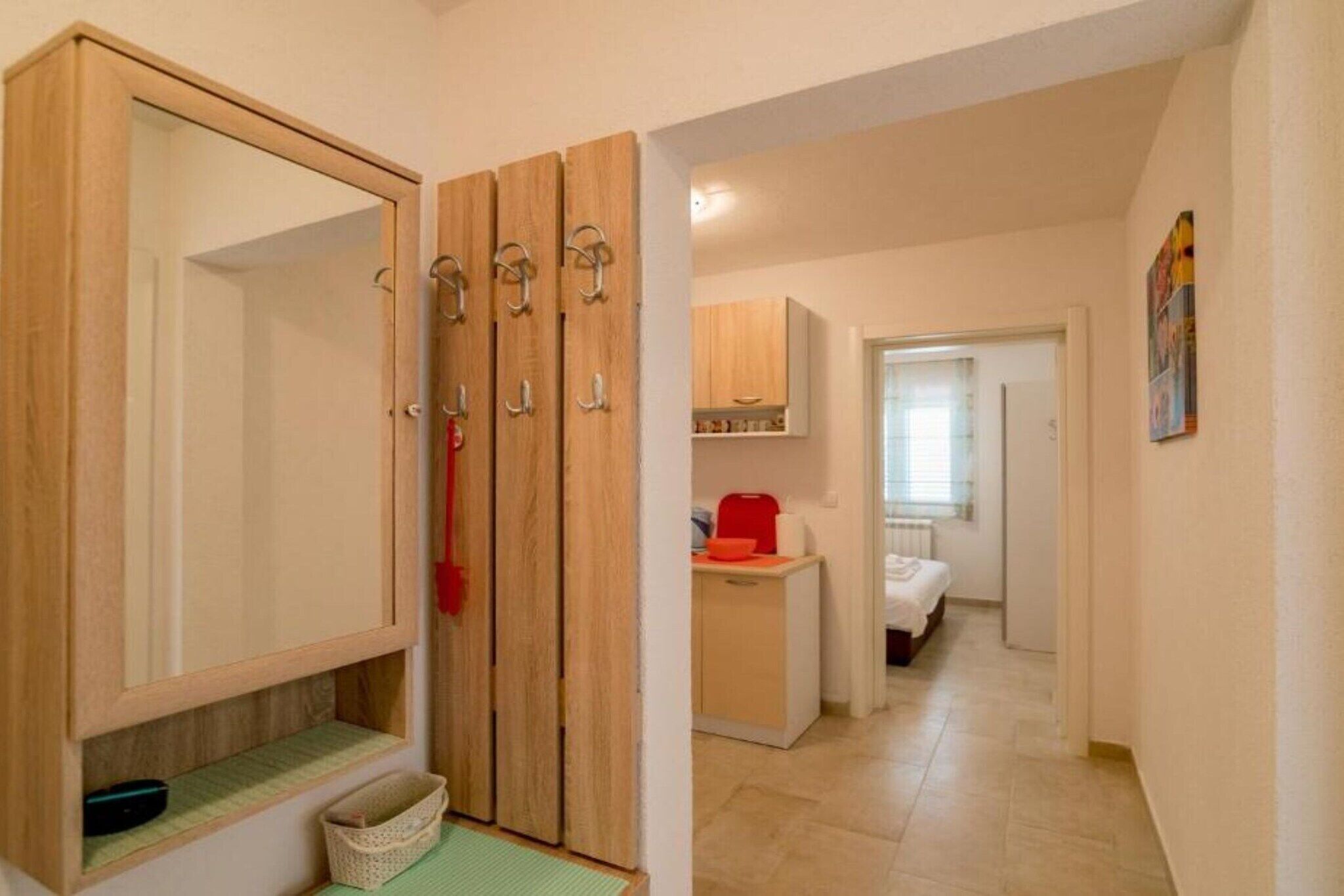 1 chambre, fer et planche à repasser, lit parapluie, Wi-Fi gratuit