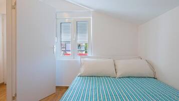 1 bedroom, iron/ironing board, travel crib, free WiFi