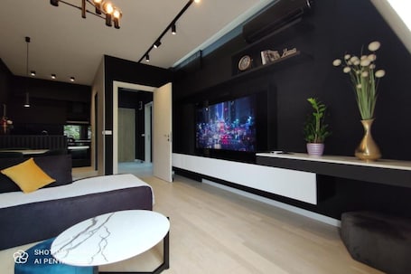 Smart TV. One Bedroom Apartment