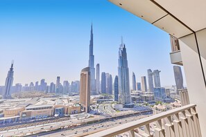 Premium Apartment, City View | Balcony view - bnbme - Downtown Views II - Tower 1 (Dubai)