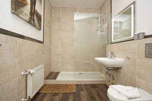 Een douche, een haardroger