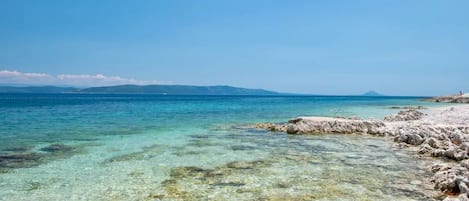 Tæt på stranden, liggestole