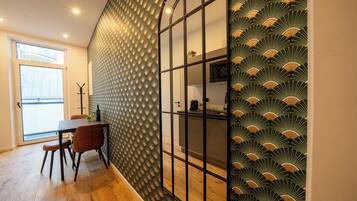 Apartment 5, Sleeps 3 | Private kitchen | Fridge, microwave, oven, stovetop