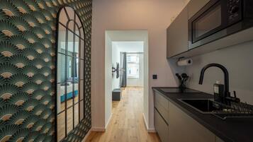 Apartment 5, Sleeps 3 | Private kitchen | Fridge, microwave, oven, stovetop