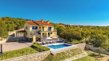 Family House, Multiple Bedrooms (Seaview Pool House Mytilus) | Exterior