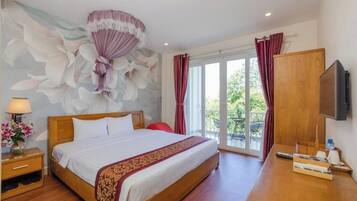 Deluxe Double Room, Balcony, City View