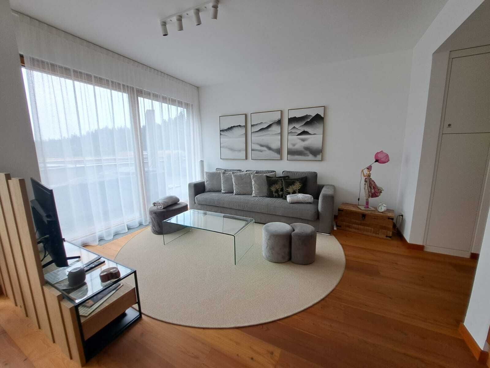 Appartement Deluxe, vue montagne | Coin séjour