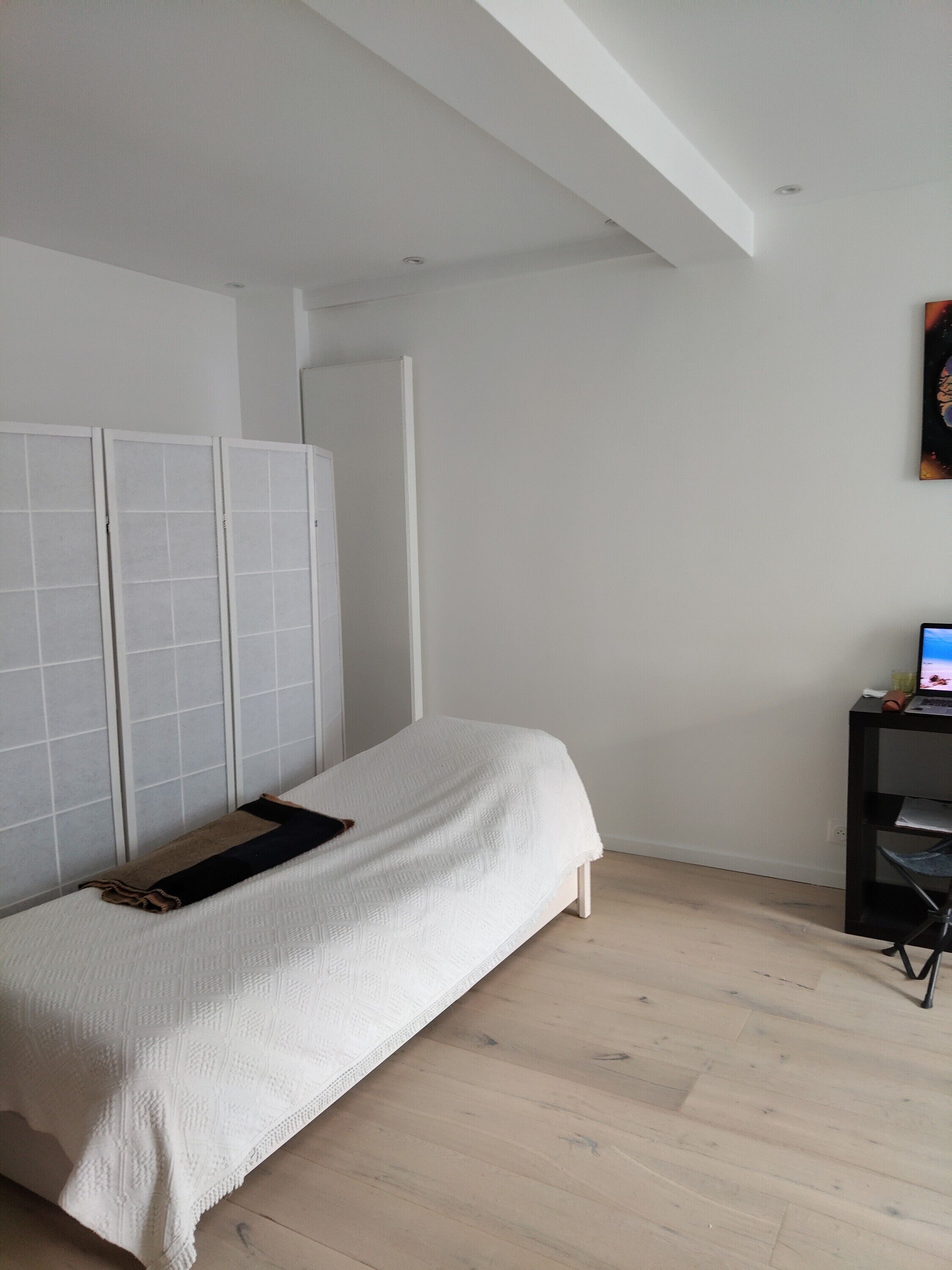 1 bedroom, iron/ironing board, bed sheets