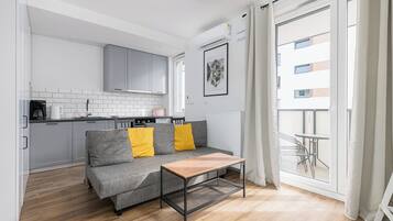 Appartement, balkon | Privékitchenette