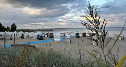 Maritime apartment in the marina of the lagoon town of Ueckermünde