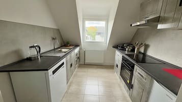 Microwave, oven, stovetop, dishwasher