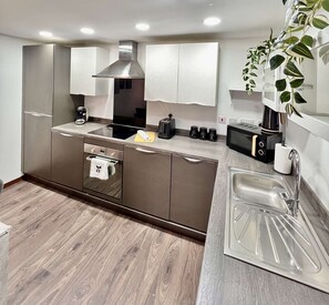 Mikrowelle, Ofen, Herdplatte, Geschirrspüler