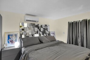 1 غرفة نوم وواي فاي وملاءات أسرّة