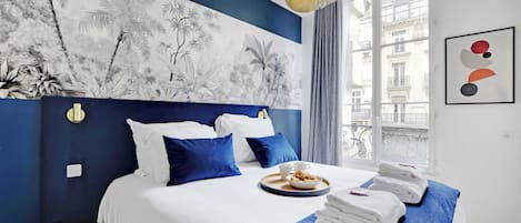 2 chambres, fer et planche à repasser, Wi-Fi, draps fournis