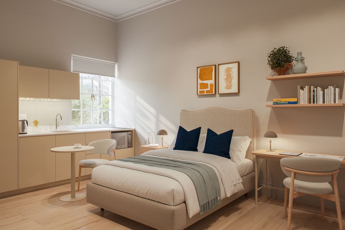 Monolocale | Una cassaforte in camera, una scrivania, postazione laptop