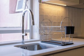 Studio | Private kitchen | Fridge, microwave, stovetop, electric kettle