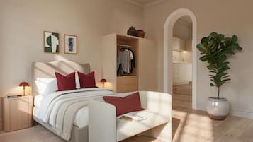 Caja de seguridad en la habitación y escritorio