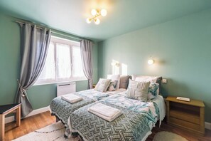 4 chambres, accès Internet, draps fournis