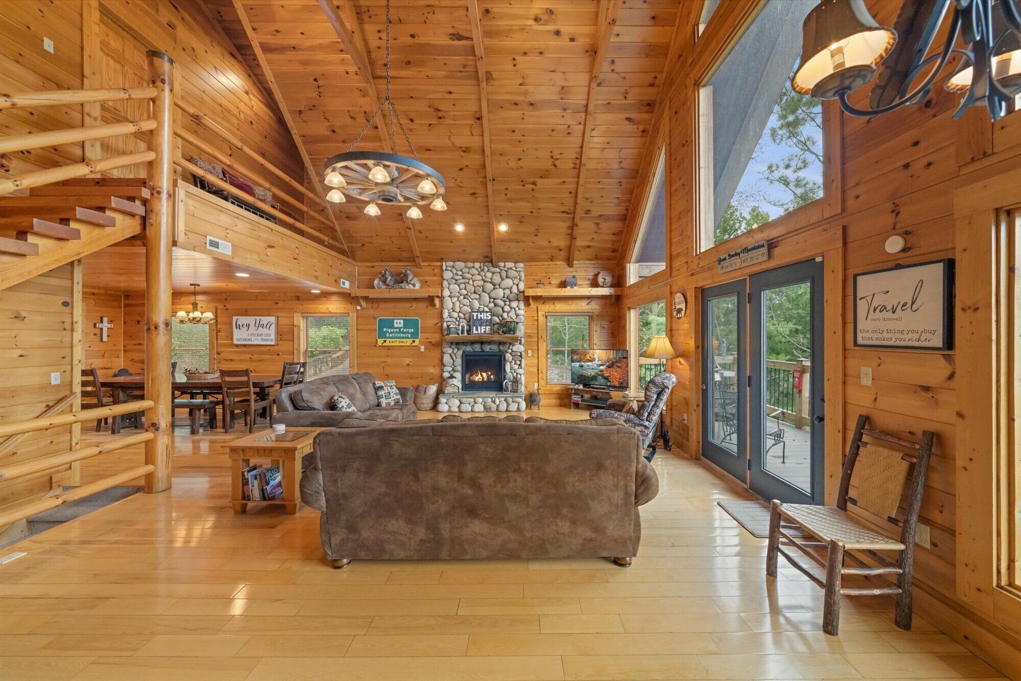 Smart TV, fireplace, video games, table football