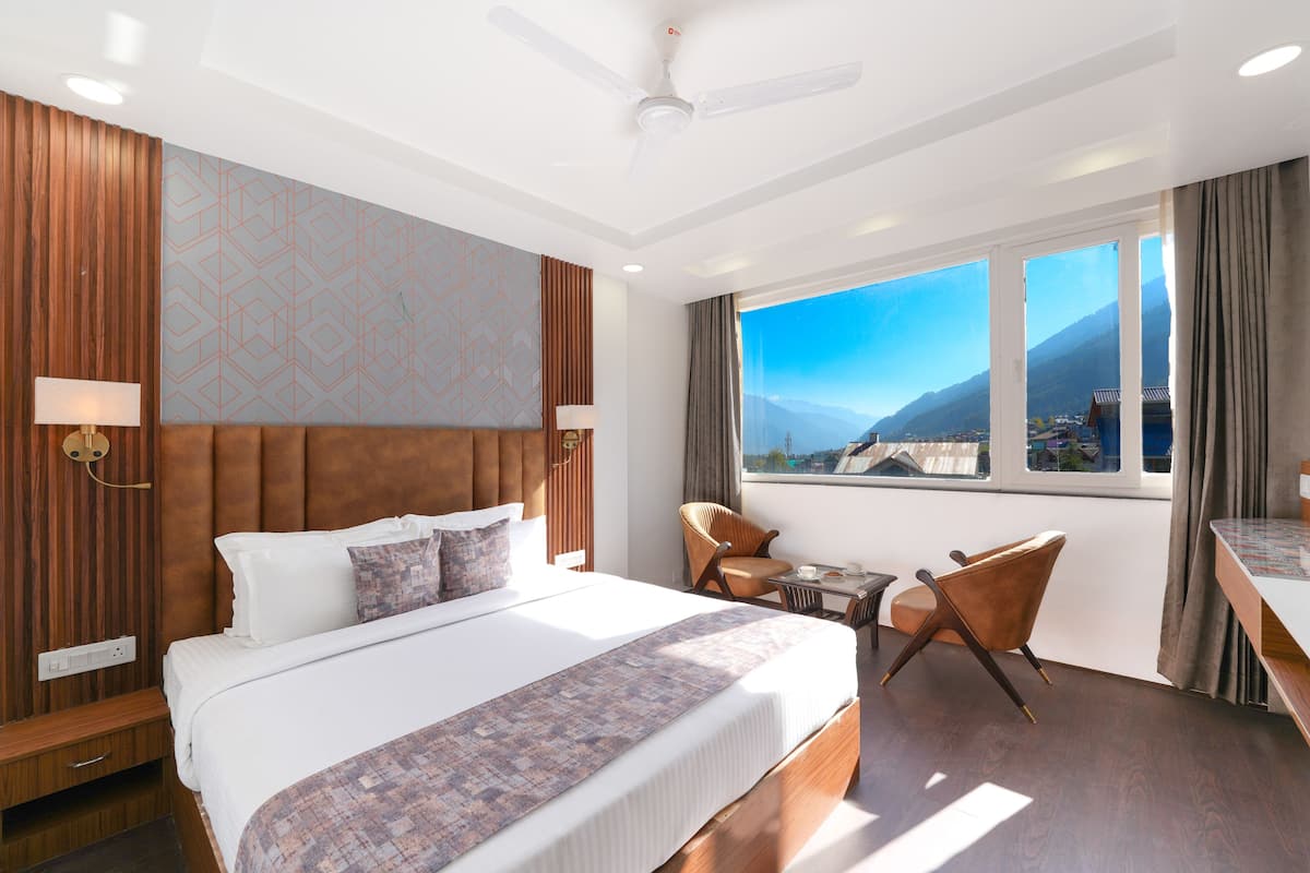 Sábanas de algodón egipcio, ropa de cama de alta calidad y minibar