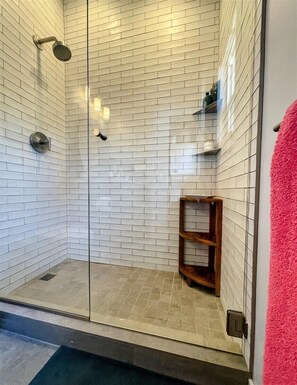 Shower, hair dryer