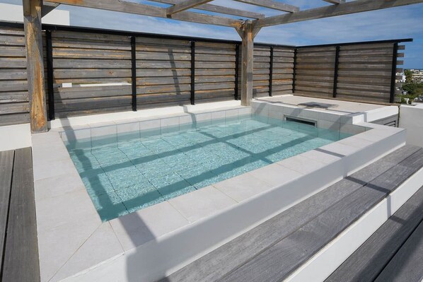 A heated pool