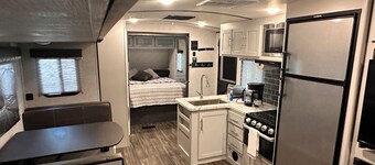 Bullet Travel trailer with Texas skyline views!